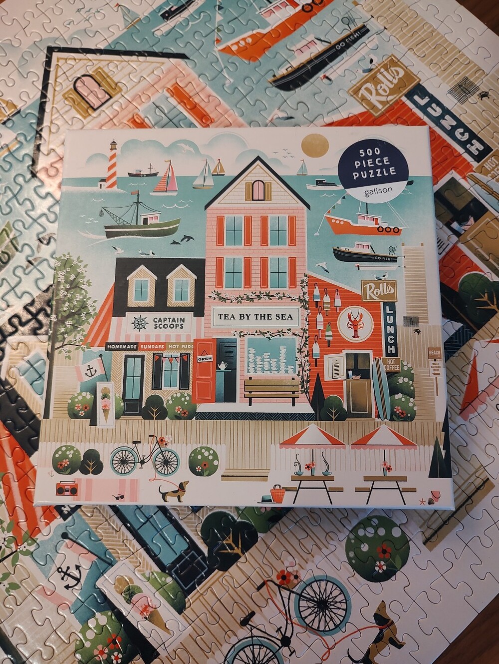 Galison Jigsaw Puzzle 500 Pieces Beside The Sea